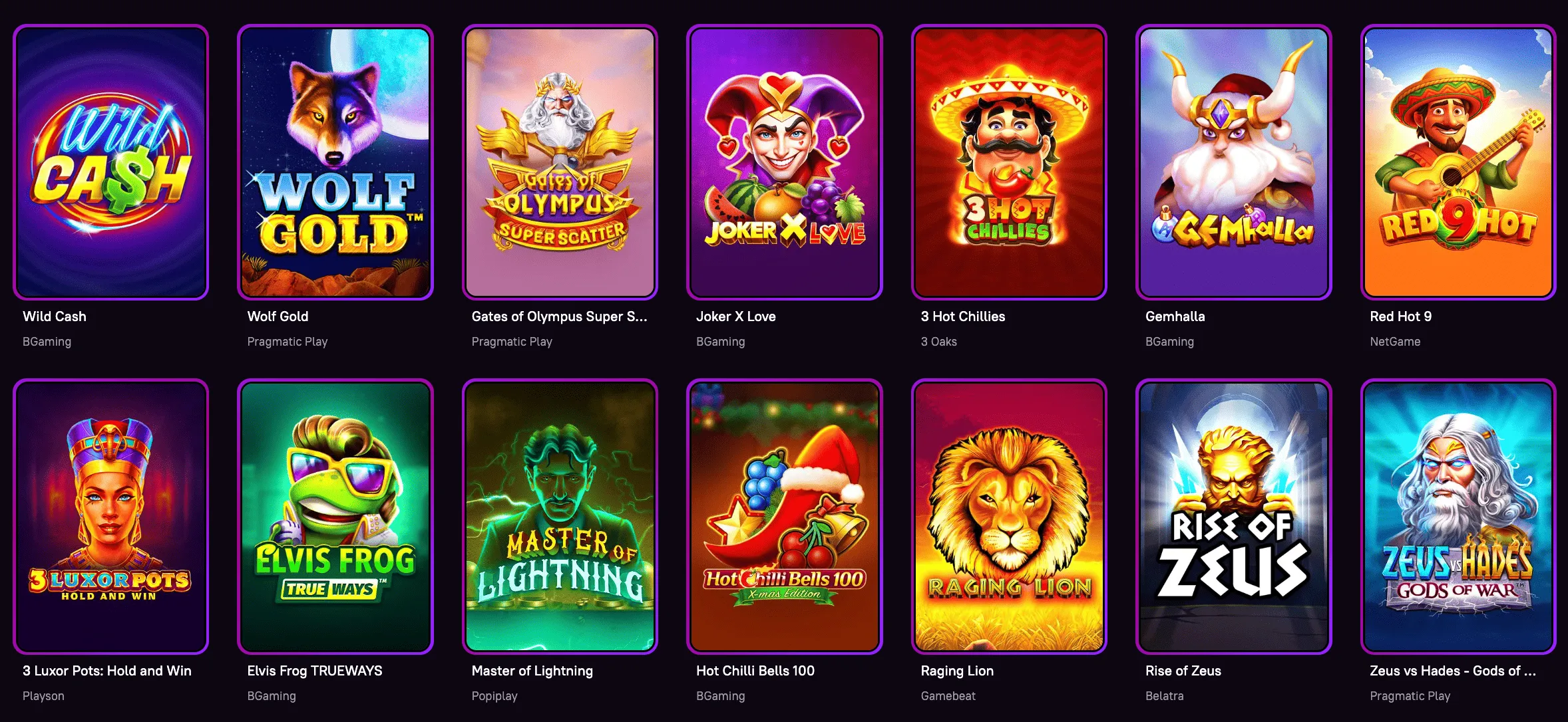 Zoome Casino Pokies Interface